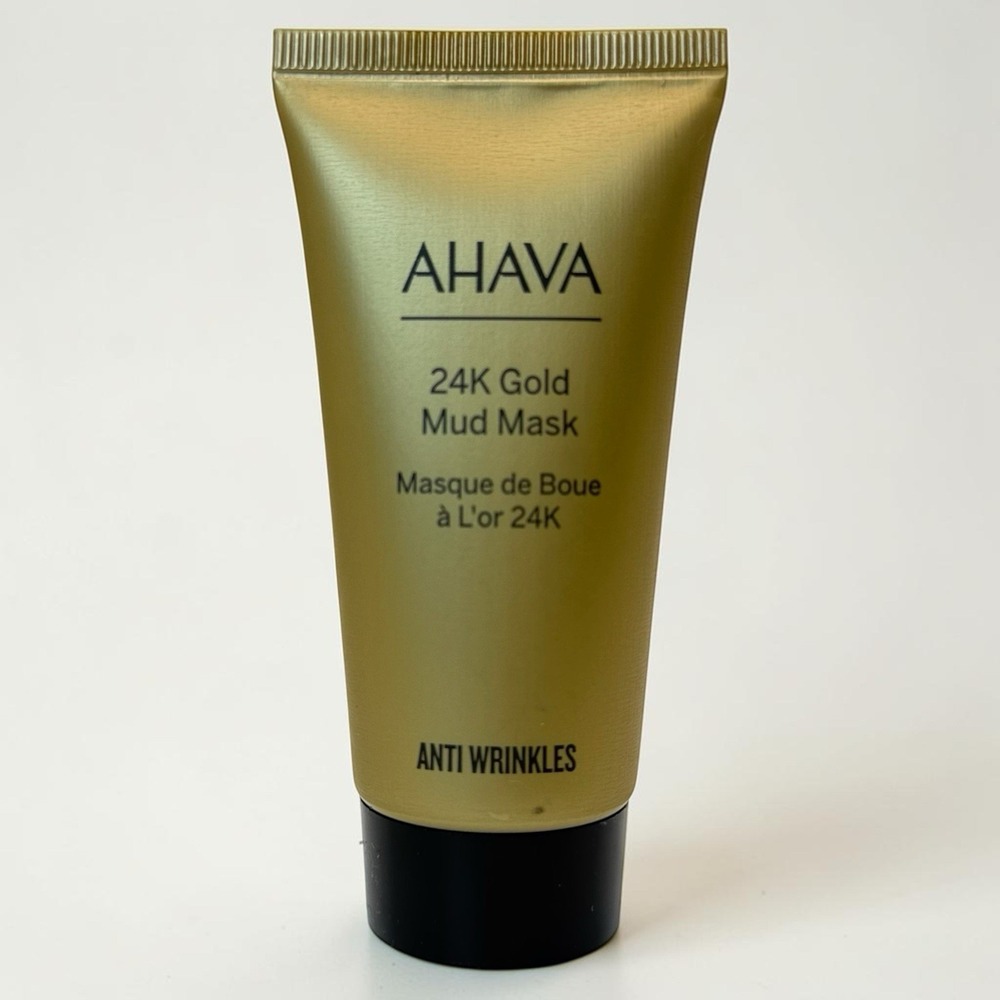 AHAVA 24K Gold Mineral Mud Mask 50ml Anti Wrinkle Dead Sea Face Treatment New